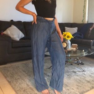 Denim wide leg pants sz. Small